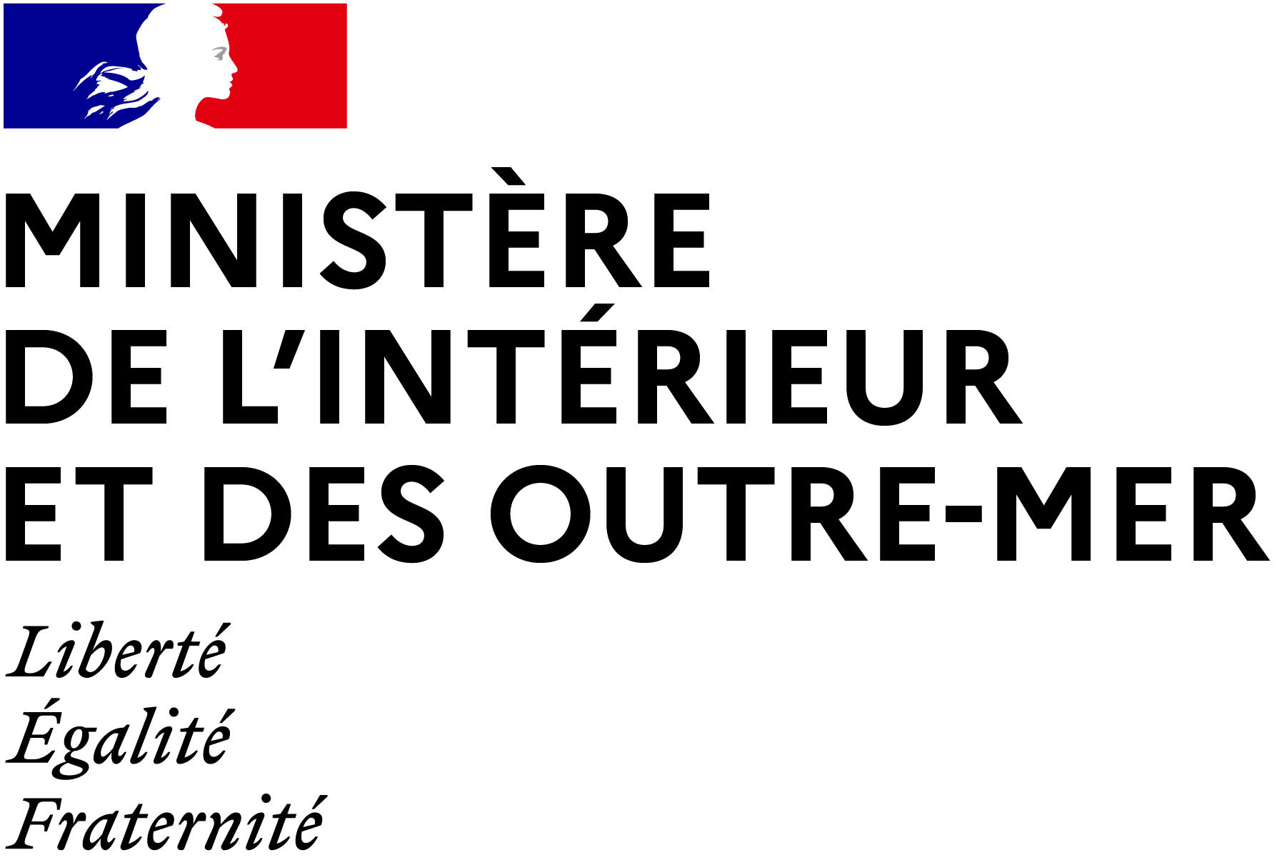 Logo MinistÃ¨re de l'IntÃ©rieur et des Outre-Mer